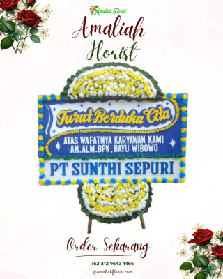Papan Bunga Duka di Karangjaya